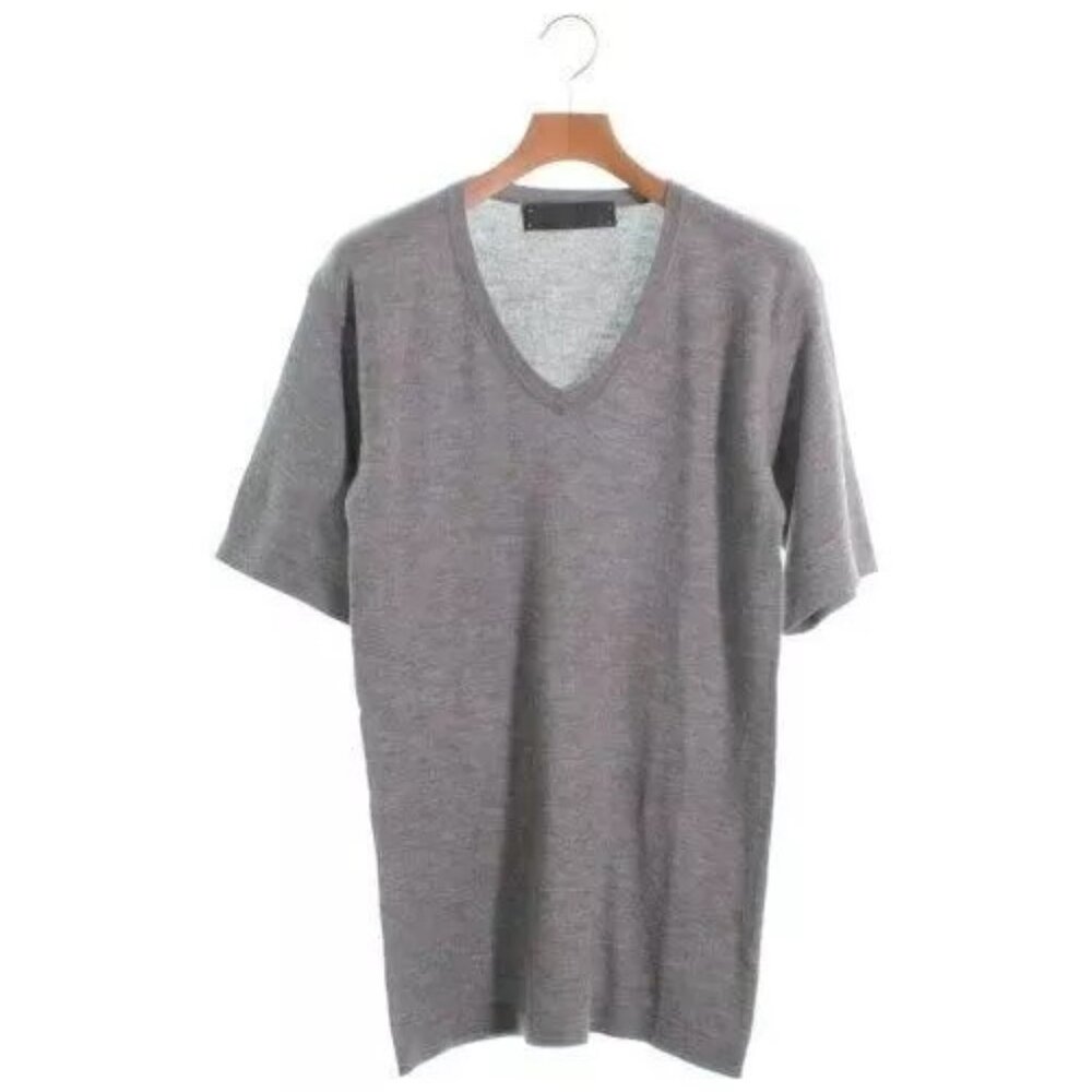 The Elder Statesman 100% Cashmere V-Neck T-shirt